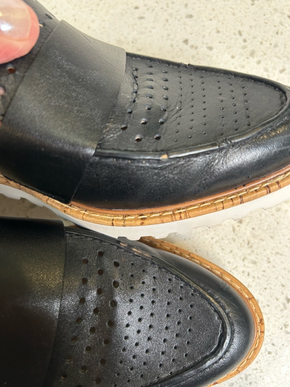 Halogen Emily Leather Perforated Classic  Loafer‎ Size 7.5 - Picture 5 of 9
